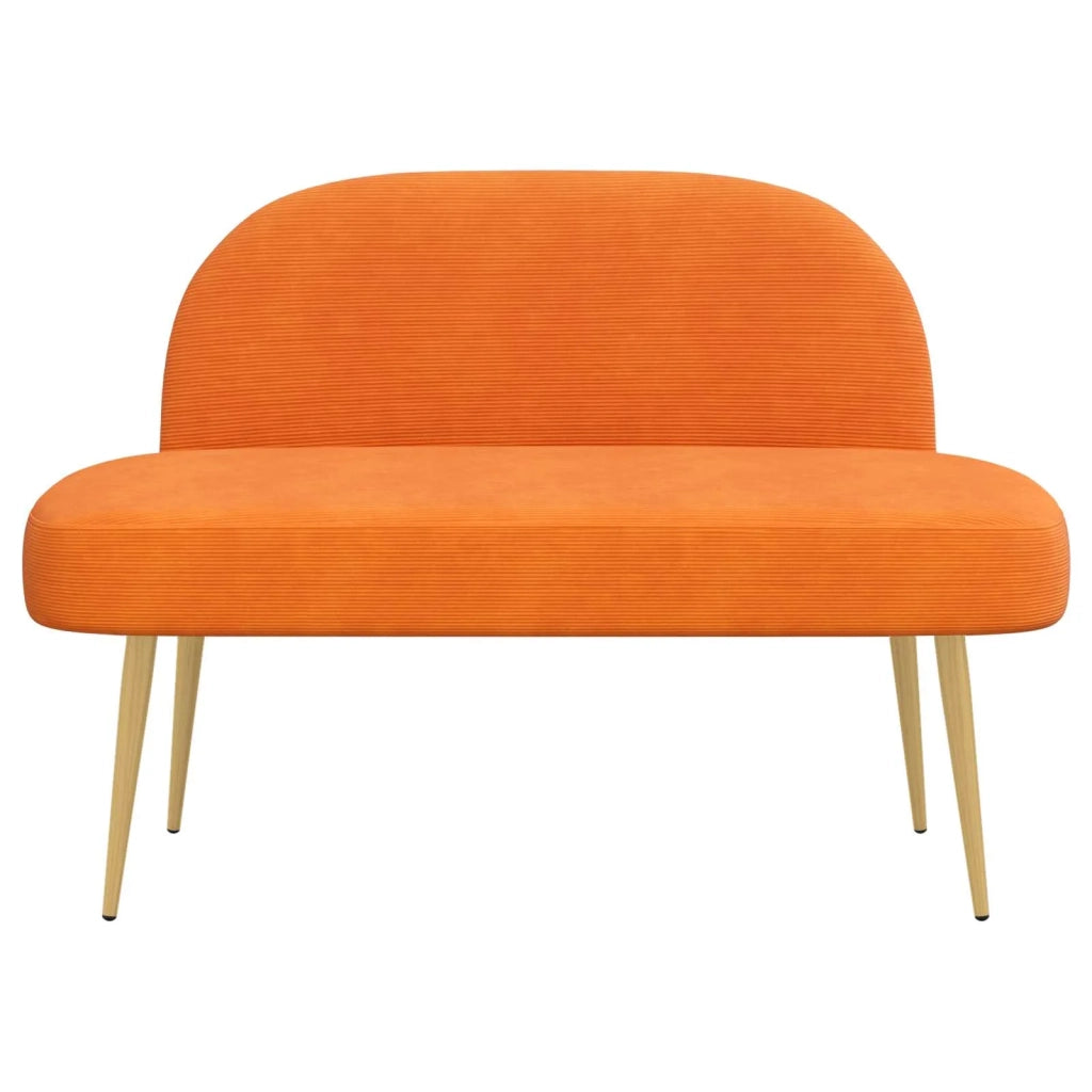 Panchina imbottita con schienale Arancione 110 x 60 x 76 cm 42040783