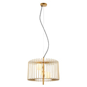 Lampadario Italux Daren moderno oro, vetro bianco 3xG9