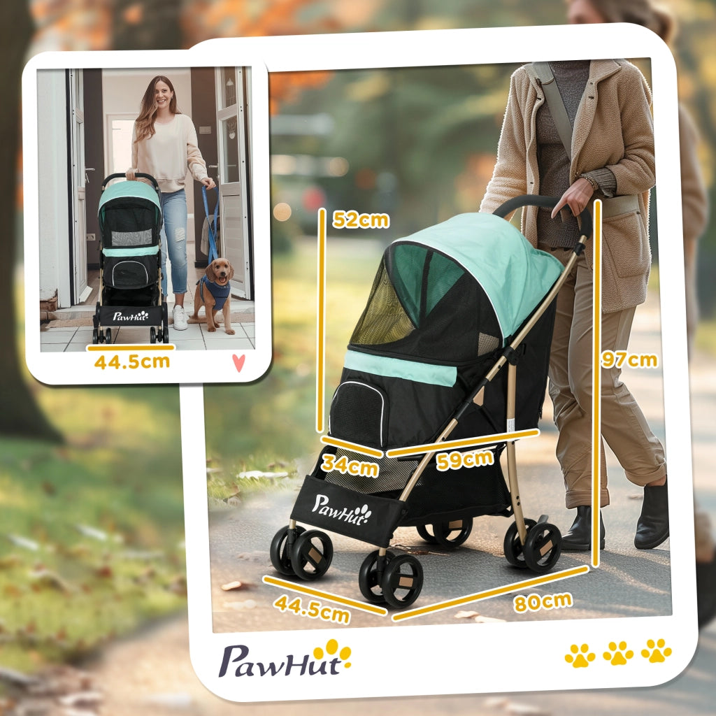 Passeggino per Cani Pieghevole ¨C zephmum ¨C Verde
