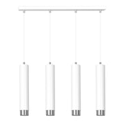 Lampadario Emibig Kibo metallo bianco/cromo 4xGU10 regolabile