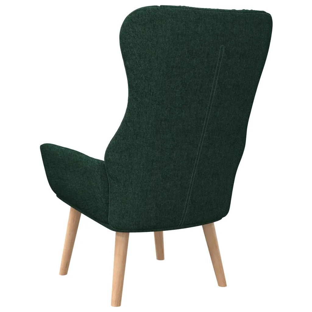 Poltrona Relax Verde Scuro in Tessuto 341399