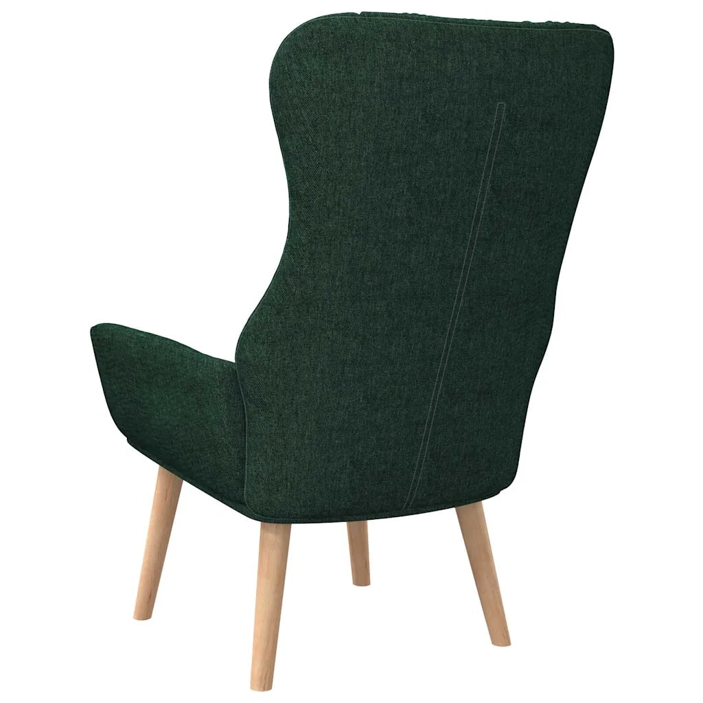 Poltrona Relax Verde Scuro in Tessuto 341399