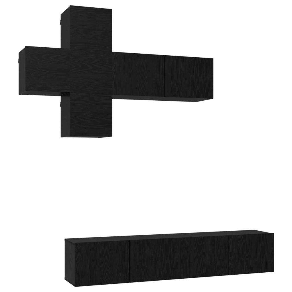 Set mobile TV Montaggio a parete 3 pcs Legno ingegnerizzato