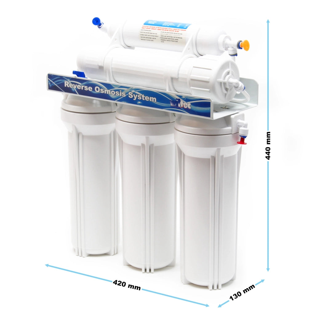 Naturewater NW-RO50-NP35 Impianto osmosi inversa, filtrazione 5 stadi con serbatoio, membrana RO 190 l/giorno
