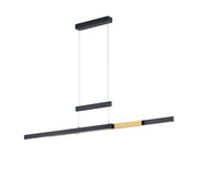 Lampada a sospensione LED Trajan nera 150 cm Trio 45W