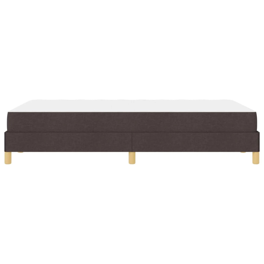 Letto a molle con materasso Marrone Scuro 120 x 200 cm Tessuto 3398559