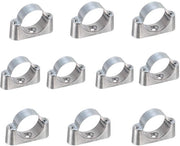 Set di 10 beugelli per tubi in acciaio inossidabile - Corrosione resistente - Buisklem
