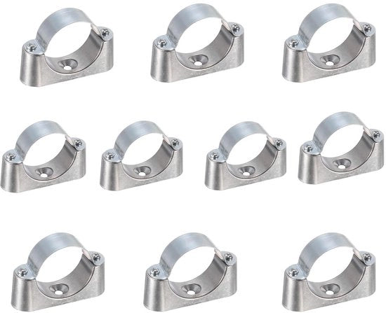 Set di 10 beugelli per tubi in acciaio inossidabile - Corrosione resistente - Buisklem