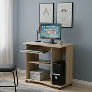 Mezzo, Scrivania un Cassetto, 80x50x75h cm Marrone