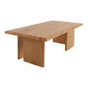 Tavolino rettangolare effetto legno, quercia