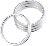 Spaziatori in alluminio leggero - 4 pezzi - Testa centrale - Forma di accoppiamento perfetta - Prevenzione del rumore - Finissaggio preciso - Adattatore di testa