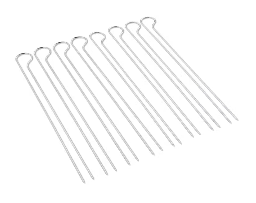 Weber 6320 set 8 pezzi spiedini per barbecue