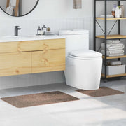 Set di tappetini antiscivolo per il bagno 2 pcs Marrone PP 4019857