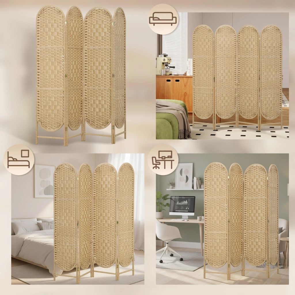 Libreria Divisorio 4 Ante Pieghevole ¨C Zephmum ¨C Legno 160x170 cm