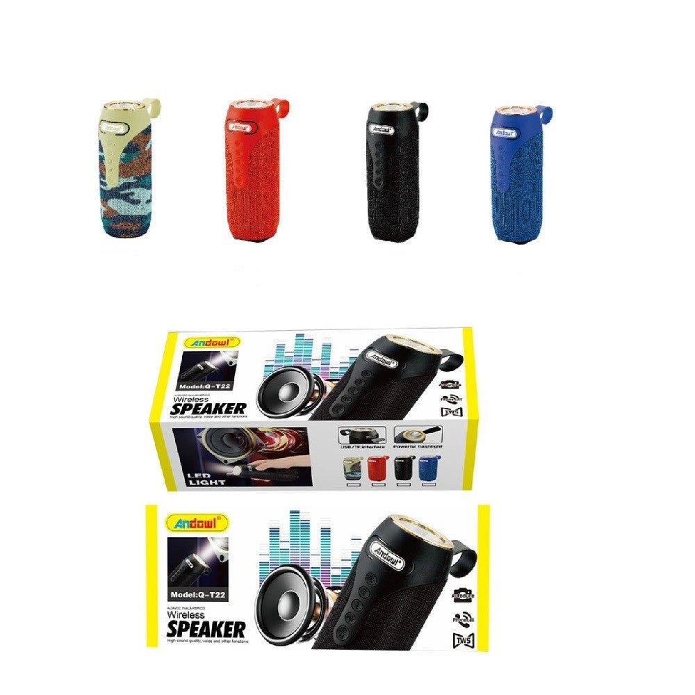 Trade Shop - Altoparlante 2.0 Speaker Portatile Bluetooth 10w Wireless Aux / 3,5 Mm Usb Q-t22 -
