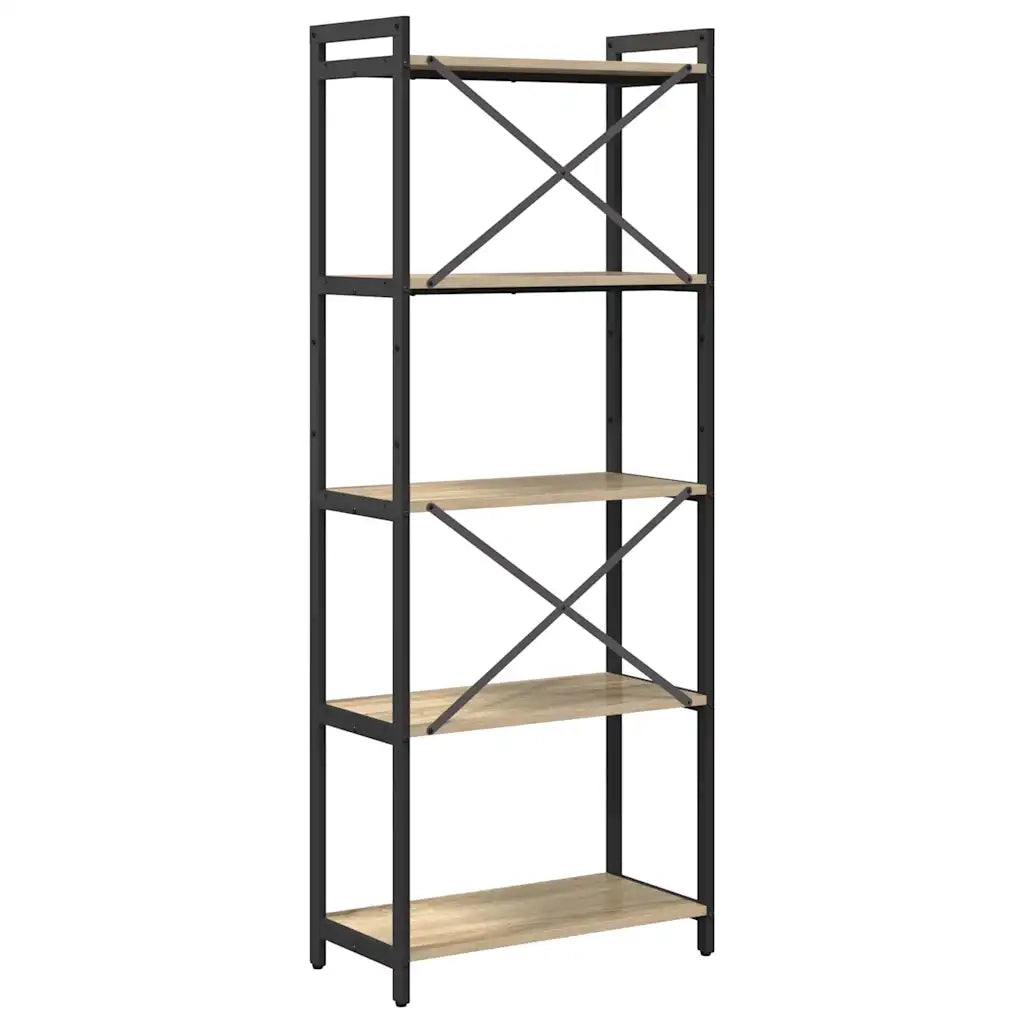 vidaXL Libreria rovere sonoma 60 x 30 x 153 cm Legno multistrato