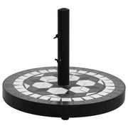Base per Ombrellone Nero e Bianco Rotonda 12 kgcod mxl 127649