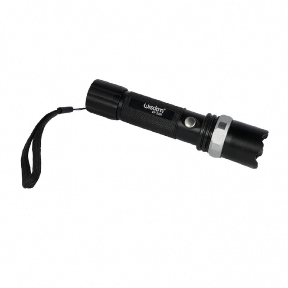 Trade Shop - Torcia Led Cree T6 Ricaricabile Usb Auto Luminosita Regolabile Resistente Dt-2089 -