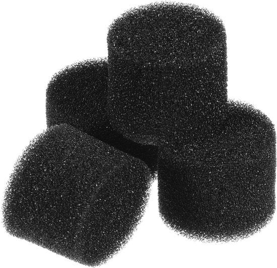 Hydrocultuur sponze 1 pollice per piante - Set da 50 - Media di crescita per verdure e fiori - Sponze cilindriche nere