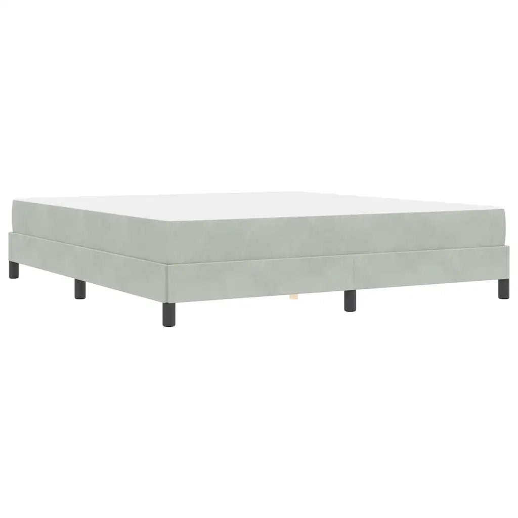 Letto a molle con materasso Grigio chiaro 180 x 200 cm Tessuto 3398707