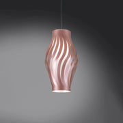Sospensione Moderna Helios Polilux ® Pink Metal 1 Luce E27 H32Cm