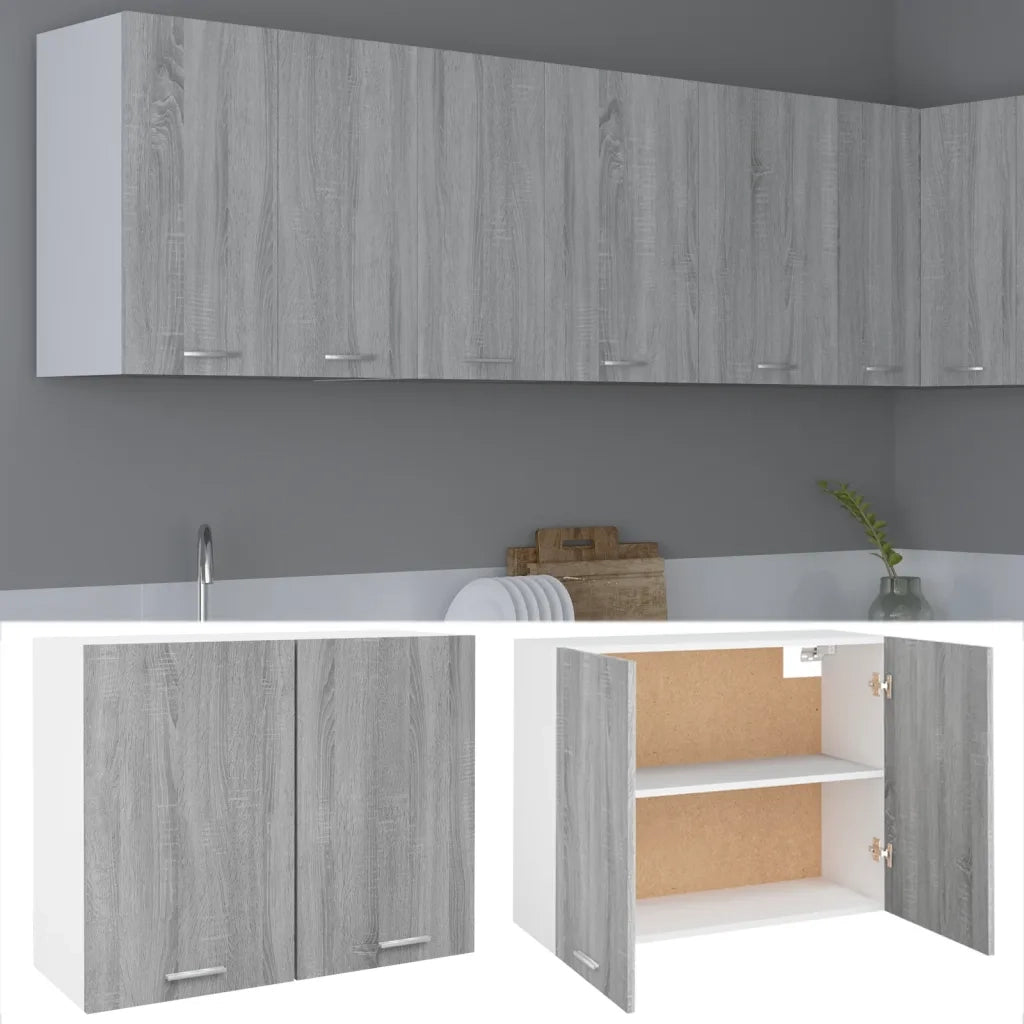 Mobile Pensile “Lyon” Grigio Sonoma 80x31x60 cm 815589