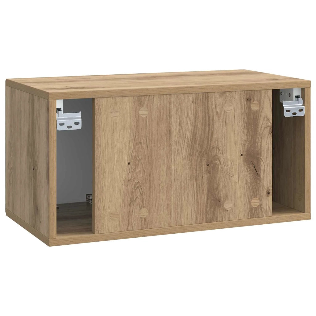 Mobile Porta TV da Muro Rovere Artigianale 59,5 x 31 x 30 cm 899394