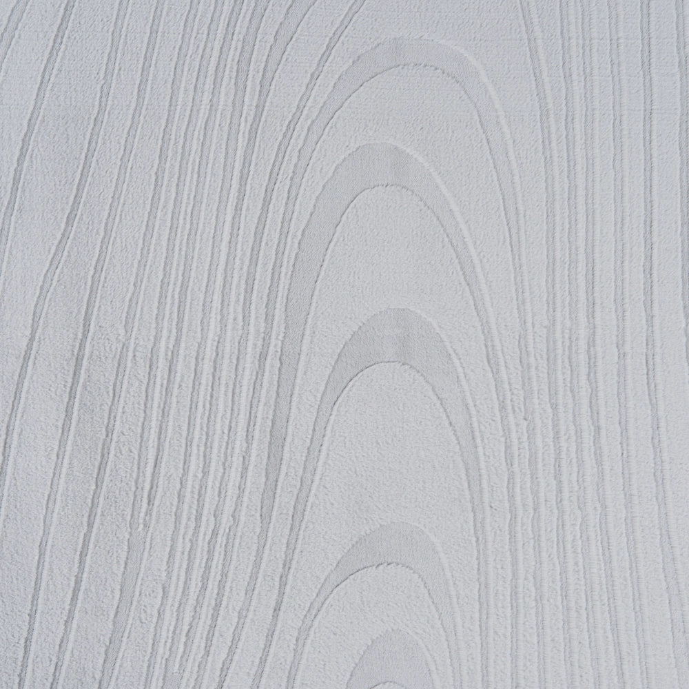 Tappeto da corridoio in pelliccia sintetica di coniglio grigio chiaro in poliestere, 260 x 230 cm, morbido, a pelo lungo, motivo geometrico