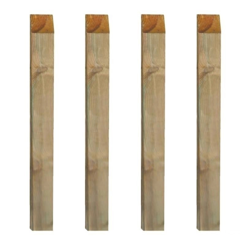 PALO QUADRO PZ.4 PER RECINZIONI E STACCIONATE CM.7X7X300H IN LEGNO DI PINO