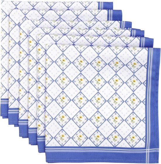 Set di tovaglioli da 6, tovaglioli di stoffa 100% cotone morbidi comodi di alta qualità tovaglioli riutilizzabili per tavola da pranzo perfetti per cene di famiglia matrimoni cucina (45 cm x 45 cm)