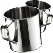 Tazza da viaggio in acciaio KADAX da 400 ml (0,4 l) per la pesca, in metallo, confezione da 2.