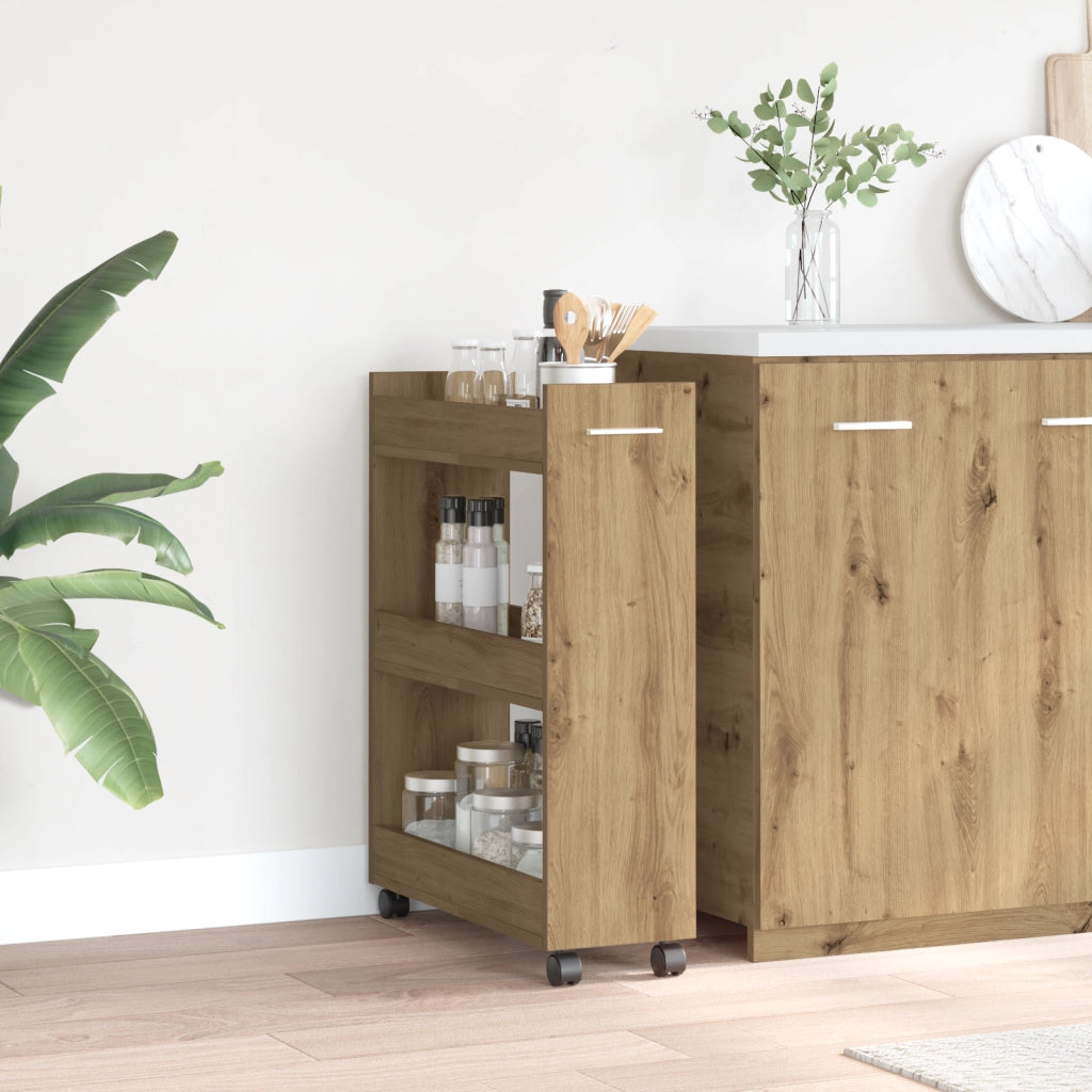 Armadietto in Legno Tecnico Rovere 60x22x79 cm