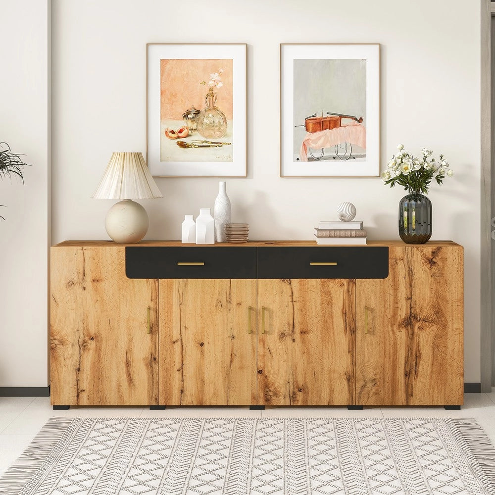 Credenza con Cassetti e Ante ¨C MINIMAL ¨C 208x39.5x80 cm