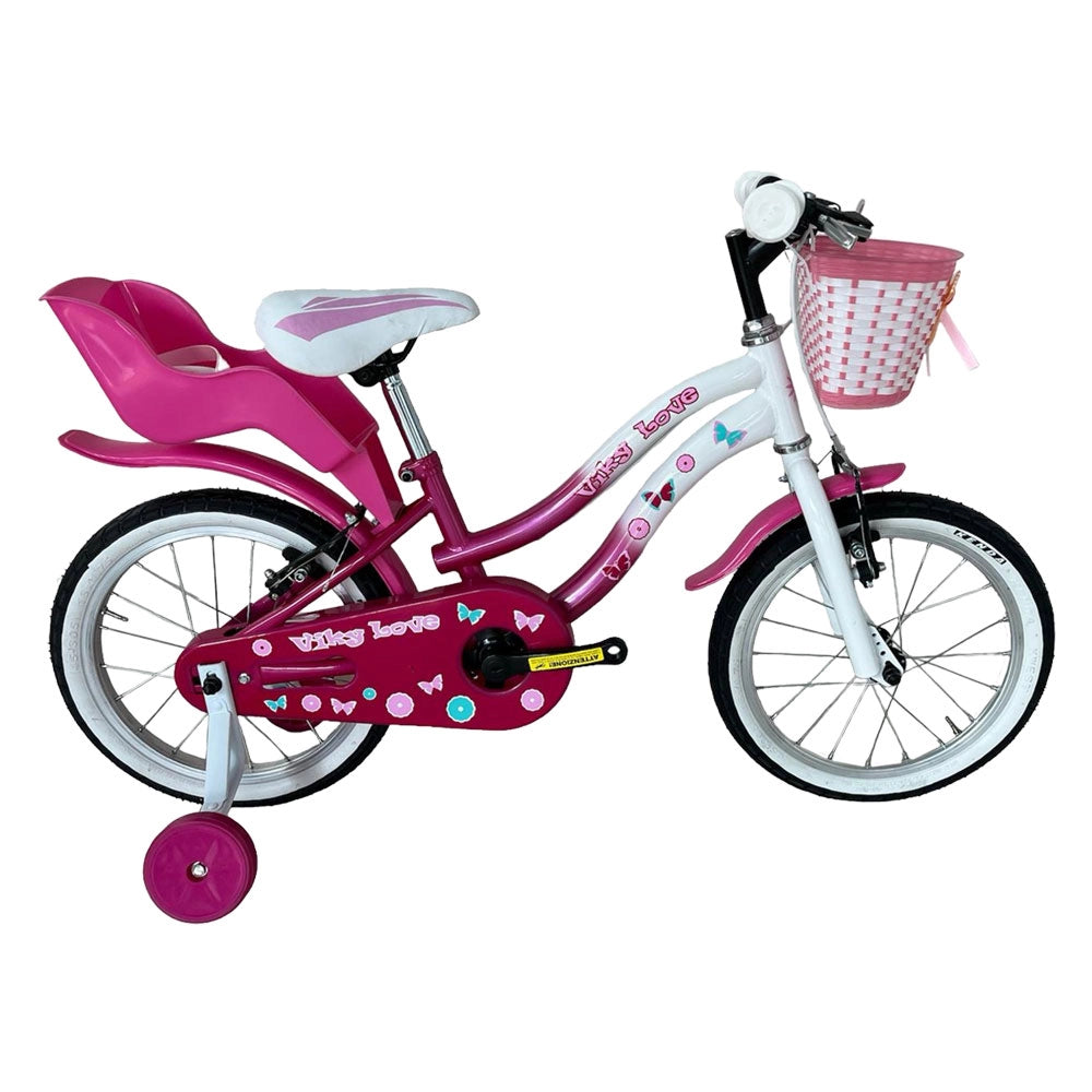 BICICLETTA BIMBA 'VICKY' 16 - bianco/viola  - MASCIAGHI
