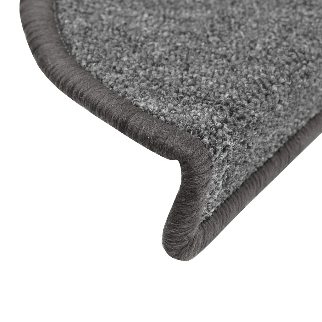 Tappetini per Scale 15 pz Grigio Scuro 56x17x3 cm cod mxl 75720