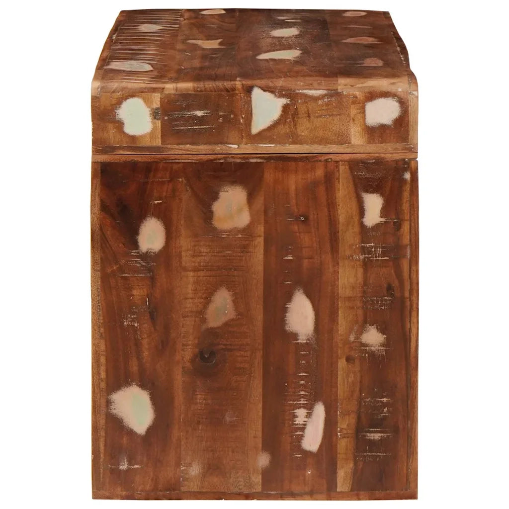 Tavolino | Tavolo laterale Marrone 60 x 35 x 46 cm Legno Recuperato Massello