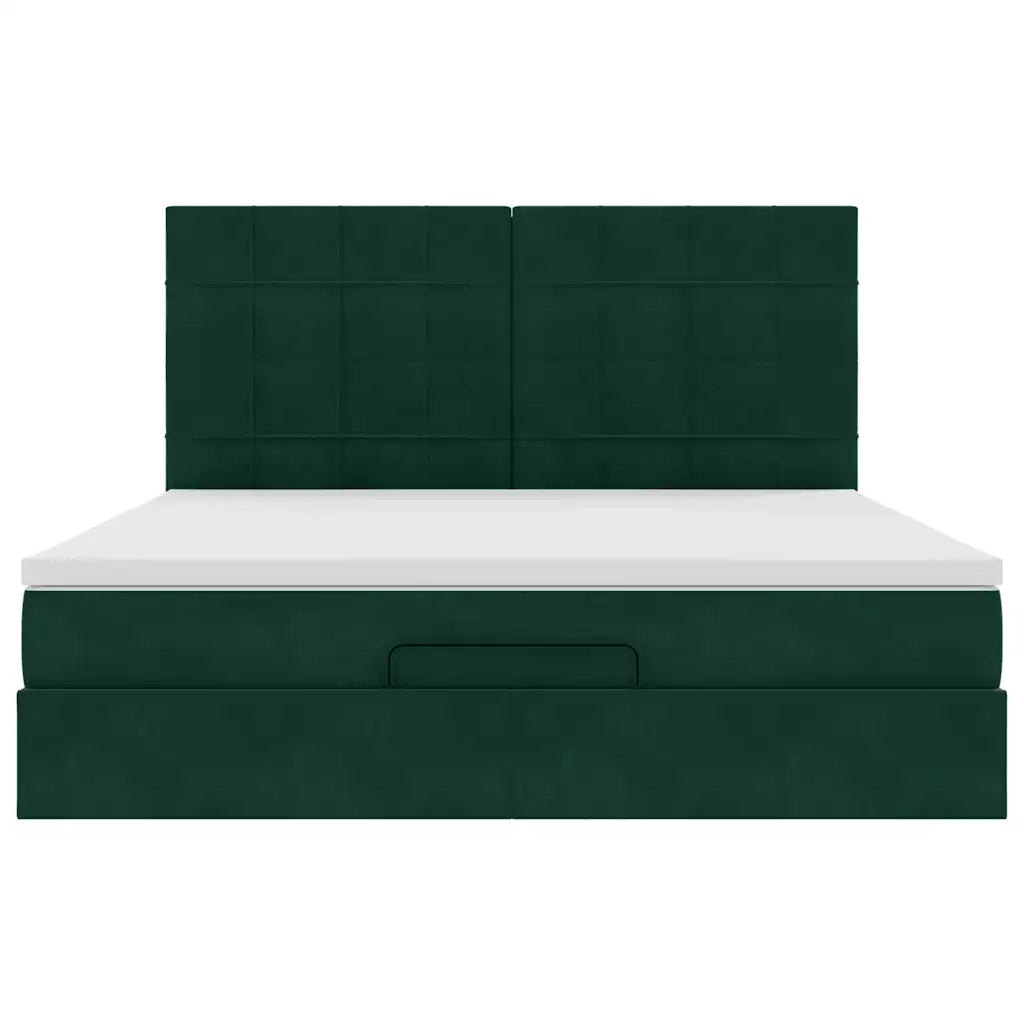 Struttura Letto Pouf con Materassi 180x200 cm Velluto 3313490