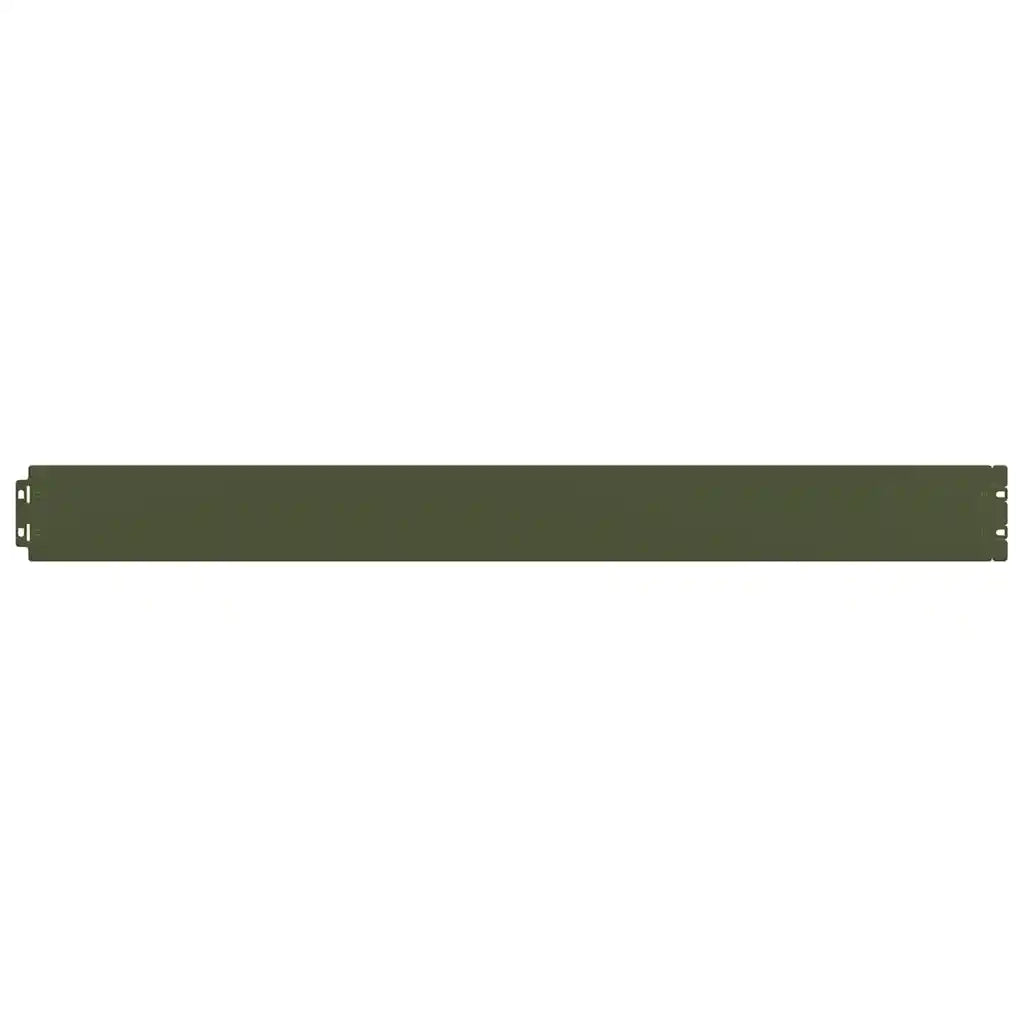 Bordure per Prato 10 pz Verde Oliva Acciaio Laminato a Freddo 860133