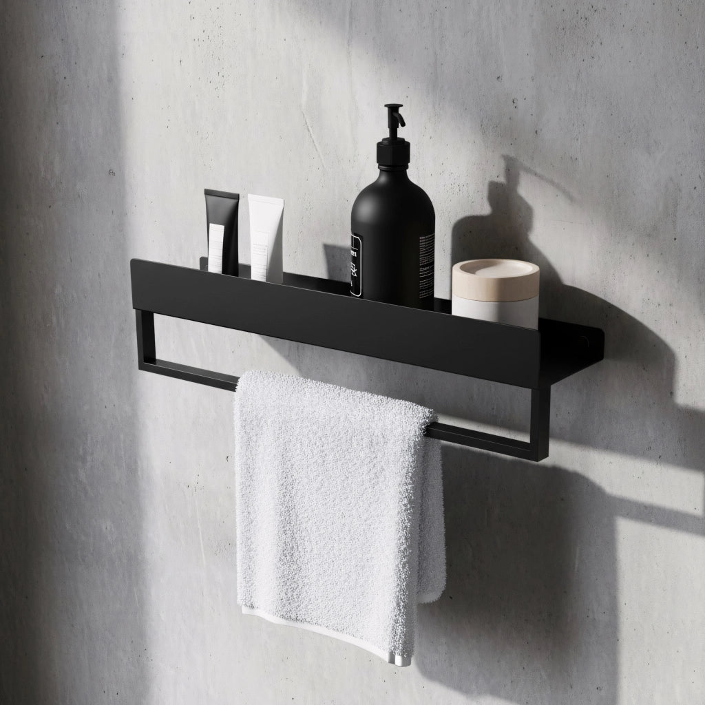 Mensola Da Bagno Sf01 45cm Black Matt