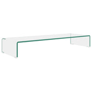 Mobile/Rialzo Porta TV | Armadietto TV | Mobile Porta TV in Vetro Trasparente 90x30x13 cm