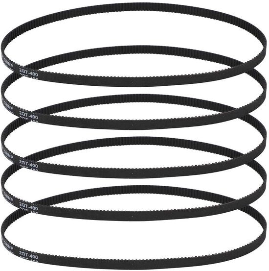 5 pezzi - tirante chiuso - GT2-6-400MM - accessori 3D printer - cinghia trasmissiva infinita - gomma .