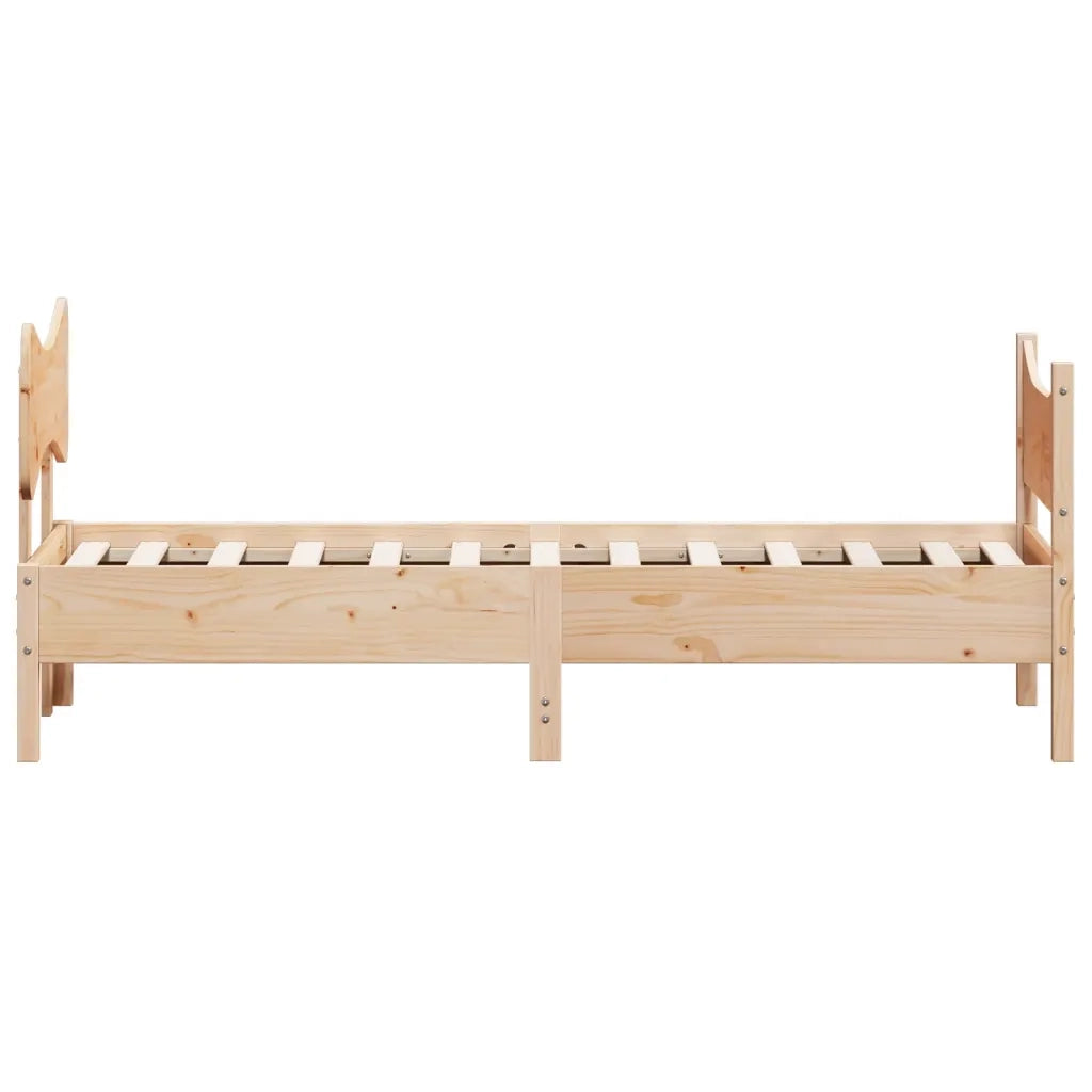 Giroletto senza Materasso 75x190 cm in Legno Massello di Pino 3216405