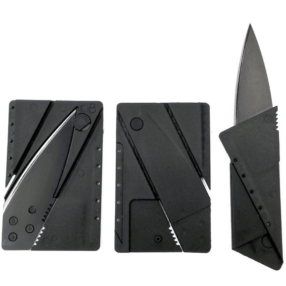 Trade Shop - Coltello Tattico A Forma Carta Di Credito Pieghevole Card Knife Campeggio Multi -
