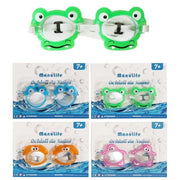Trade Shop - Occhialini Da Nuoto Per Bambini Da Piscina Con Animaletti Colorati 16x4cm 605419 -