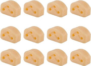 Set di sostituzione di unghie per chitarra classica - Accessori per chitarra classica acustica - 12 pezzi - Abrikoos