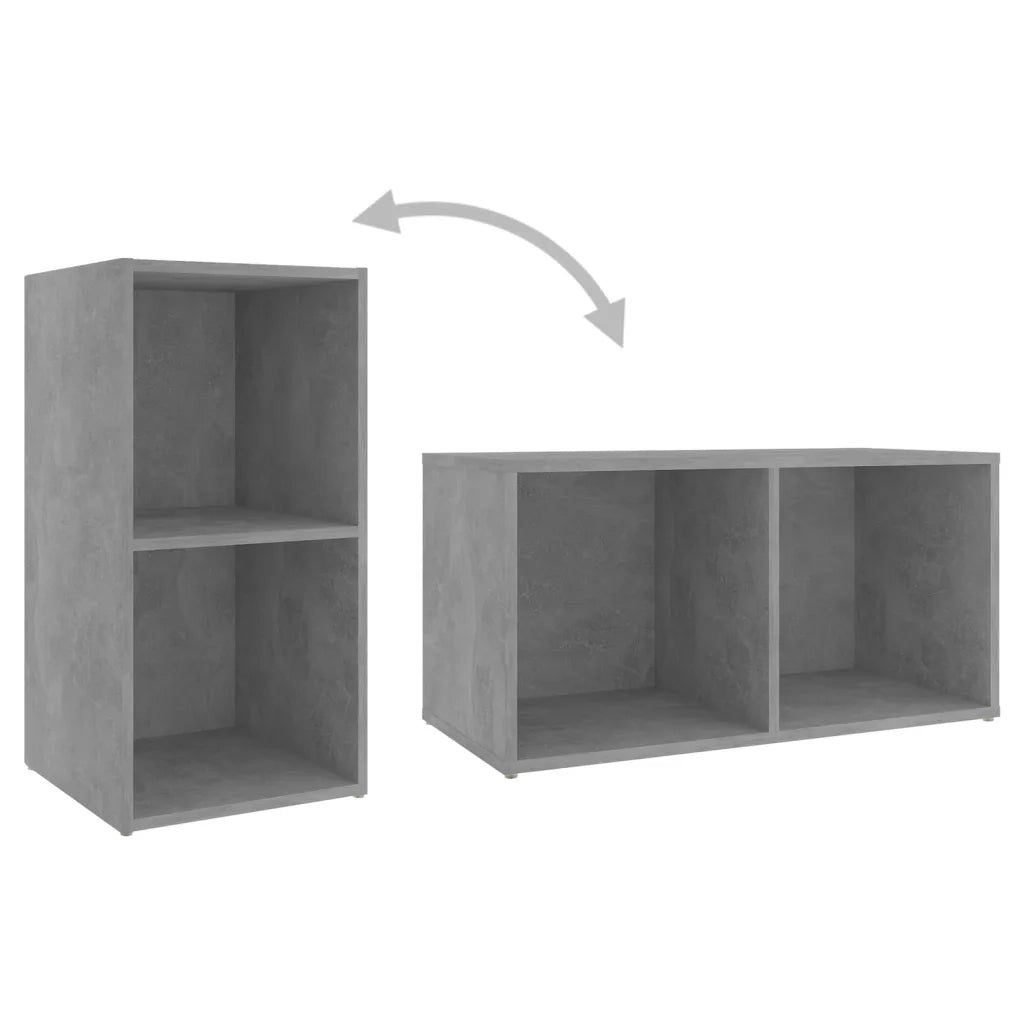 Mobili TV 4 pz Grigio Cemento 72x35x36,5 cm in Truciolato  cod mxl 61577