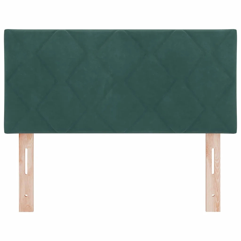Testiera Verde Scuro 90 cm Velluto 42007225