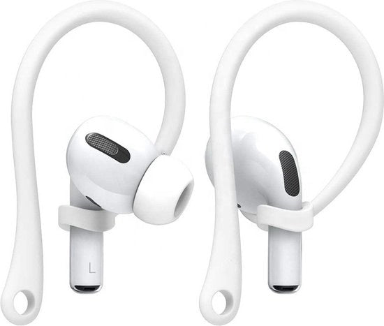 Ganci sportivi per AirPods Pro/3 Bianchi - Ganci sportivi - Ganci sportivi in silicone - Adatti per AirPods Pro e AirPods 3 - Set da 2 - 78Goods