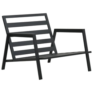 Set Divani da Giardino 5 pz con Cuscini Alluminio Grigio Scuro cod mxl 35778