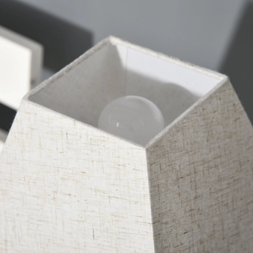 Easycomfort Lampada da Tavolo Moderna con Cristalli Girevoli, Attacco E14, Abat jour da Comodino, Casa e Ufficio